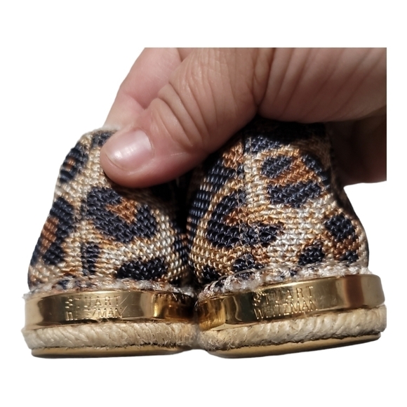 Stuart Weitzman Biarritz Espadrille Loafer Jaguar Animal Print 5.5 Women's - Picture 6 of 8